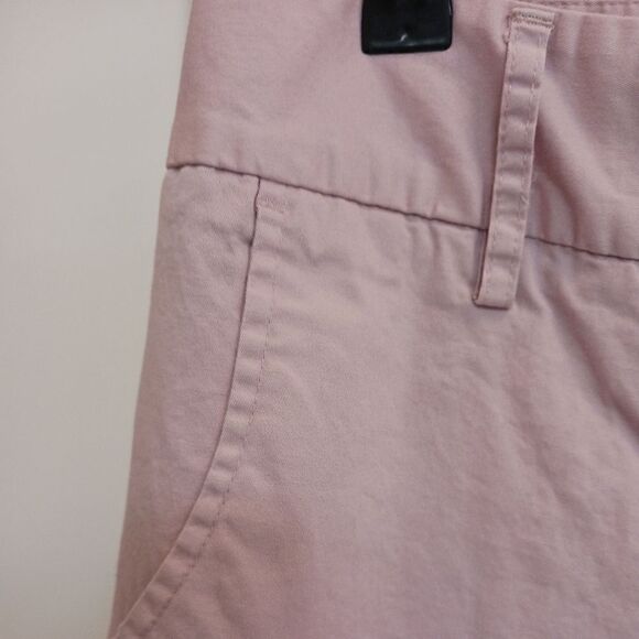 Daisy Fuentes Cotton Cropped Pants Khaki Pink - Picture 3 of 9